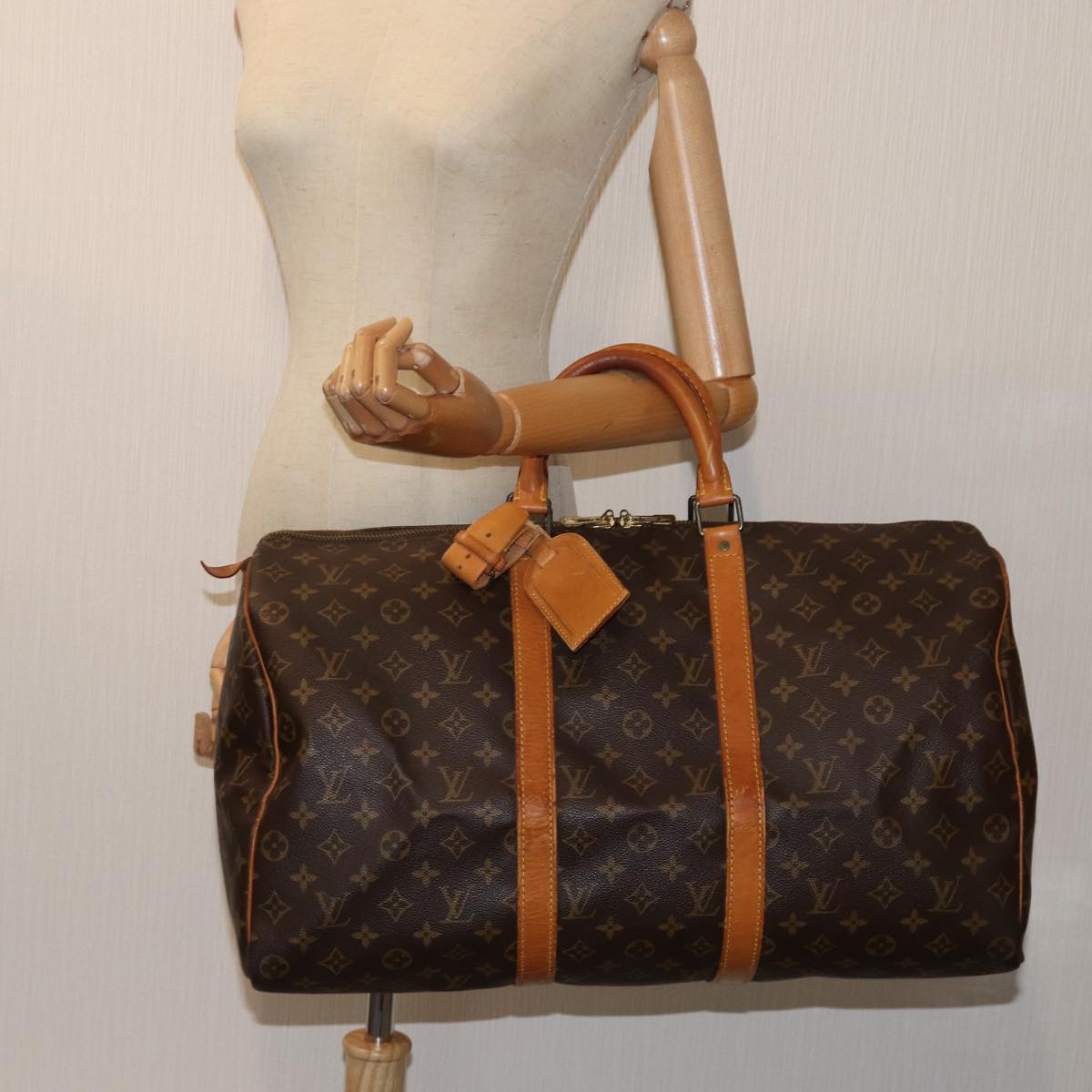 LOUIS VUITTON Monogram Keepall 50 Boston Bag M41426 LV 69768