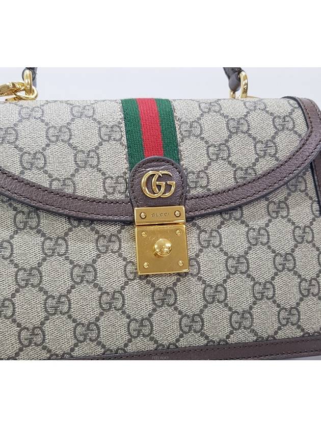 Luxury Gucci Trending 2025 Ophidia Web Small Top Handle Bag 651055