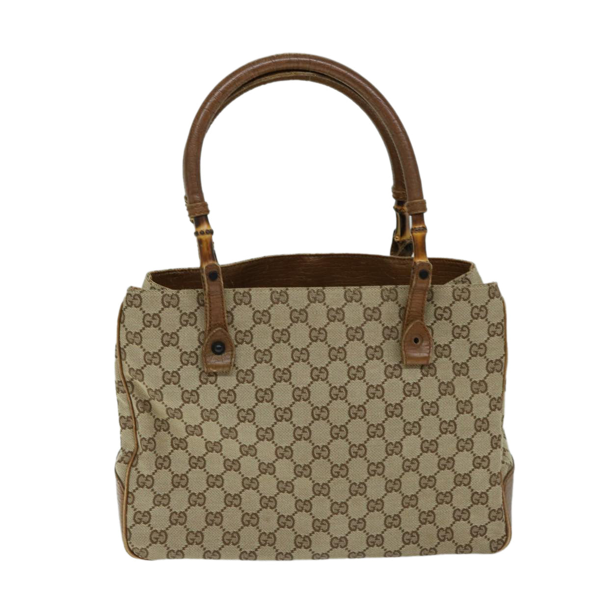Luxury Gucci Trending 2025 GG Canvas Bamboo Tote Bag Beige 112526  69780