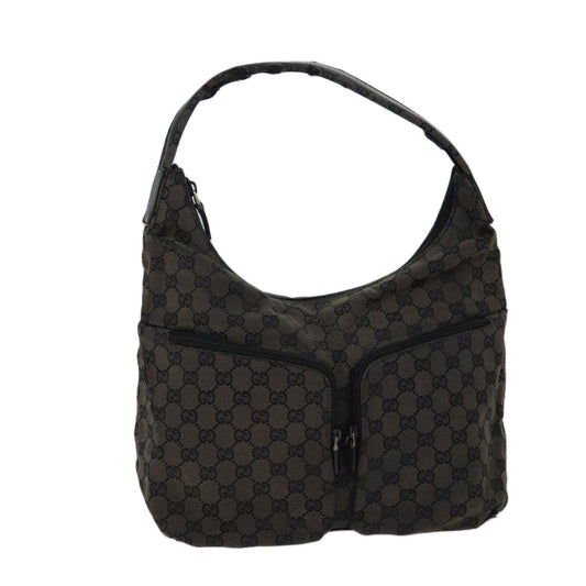 Luxury Gucci Trending 2025 GG Canvas Shoulder Bag Black 001 3380  69781