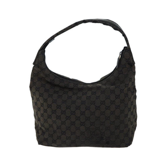 Luxury Gucci Trending 2025 GG Canvas Shoulder Bag Black 001 3380  69781