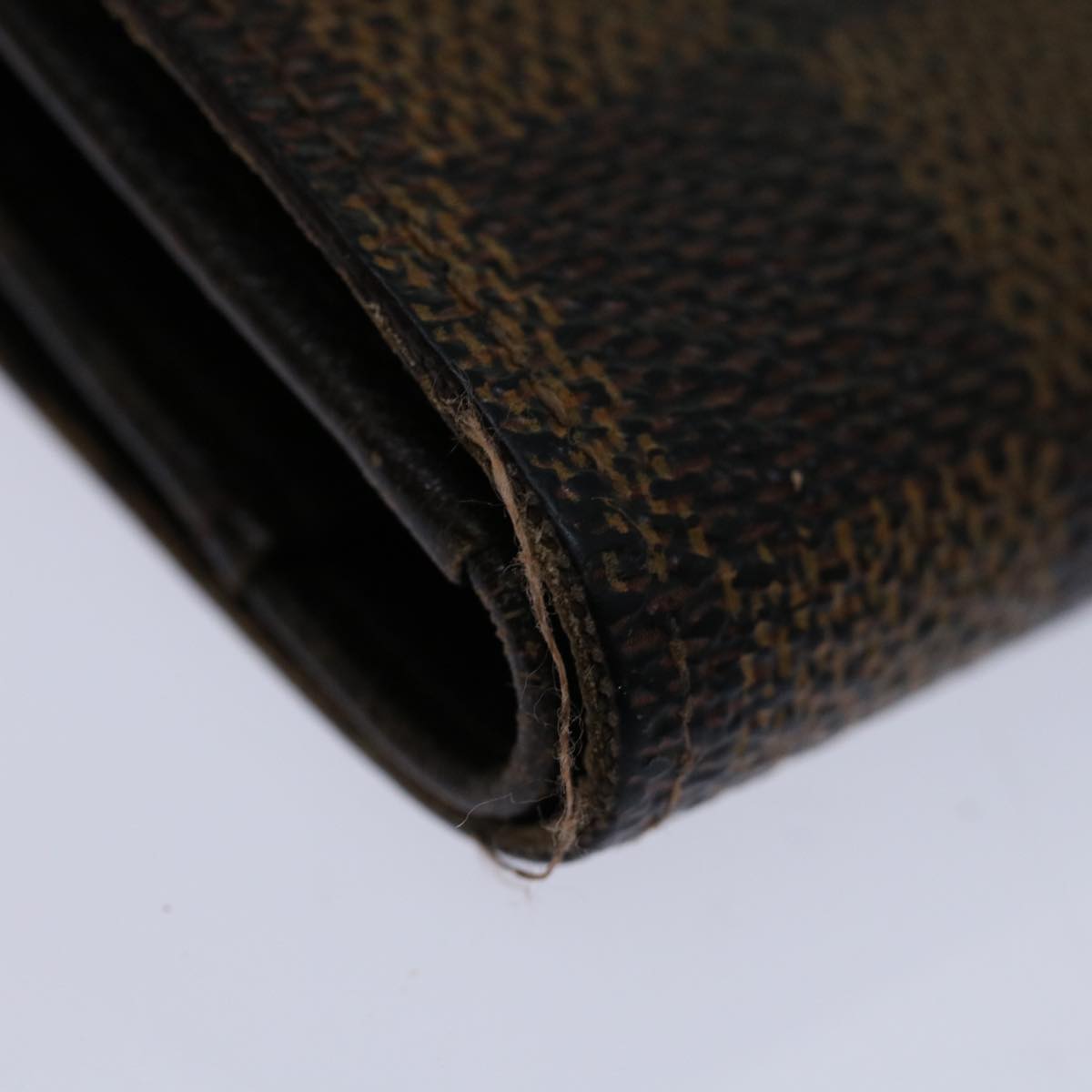 LOUIS VUITTON Damier Ebene Porte Tresor Etui Papie Wallet N61202 LV 69798
