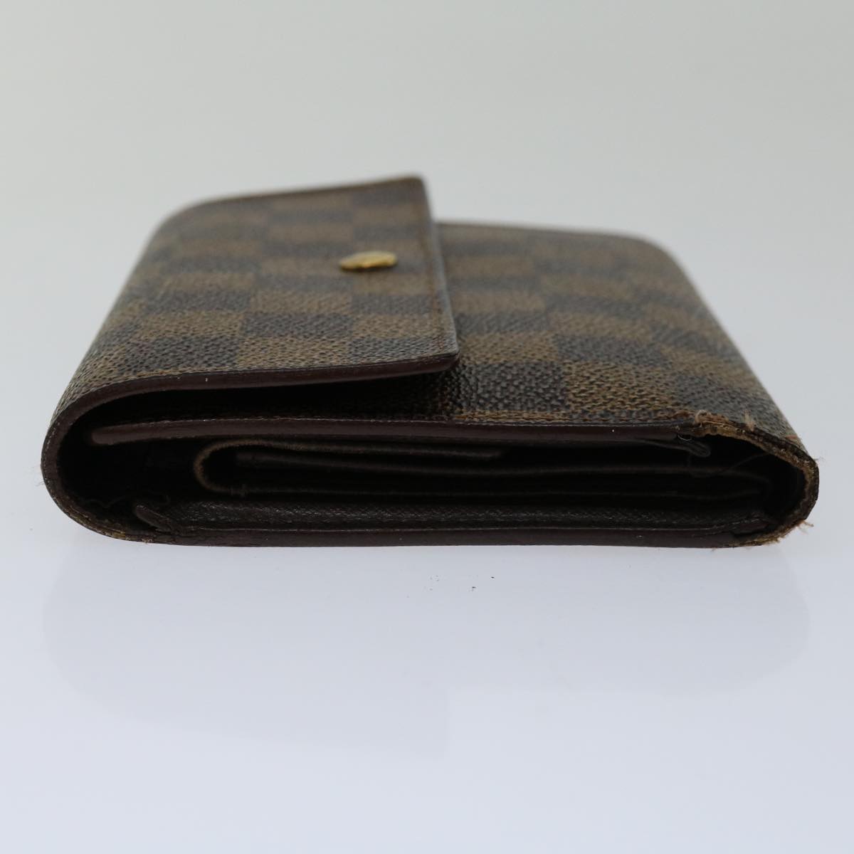LOUIS VUITTON Damier Ebene Porte Tresor Etui Papie Wallet N61202 LV 69798