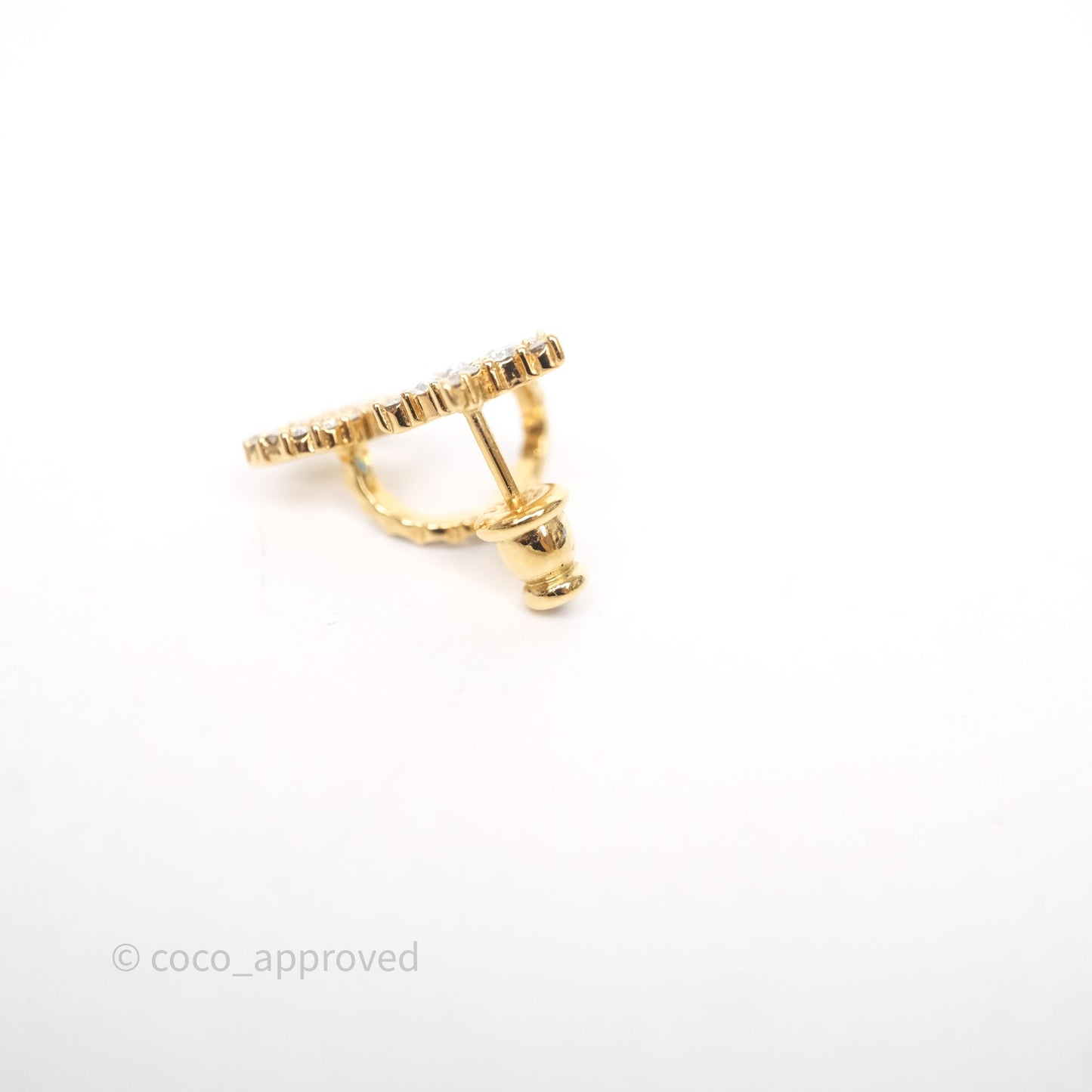 Christian Dior Clair D Lune Earrings Gold