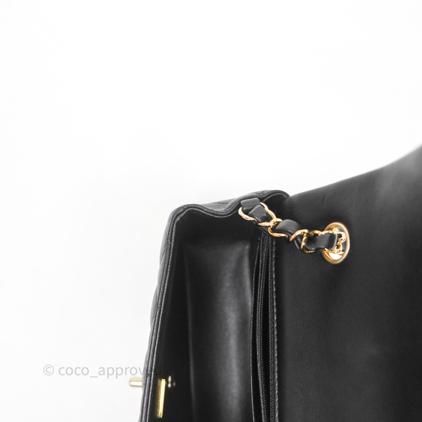 Chanel Mini Rectangular Black Lambskin Bag Gold Hardware