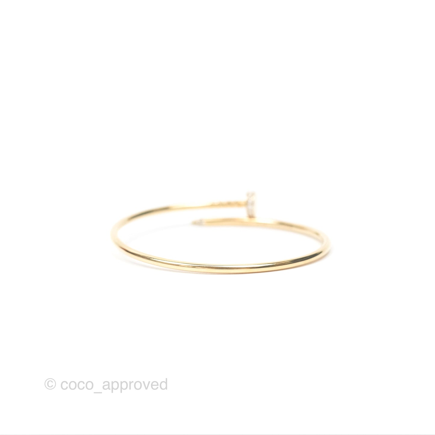 Cartier Small Juste Un Clou Bracelet 18K Yellow Gold Diamond
