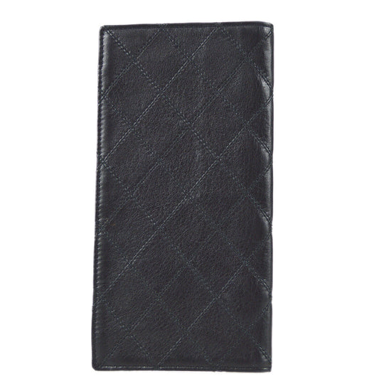 Luxury Chanel Bicolore Long Wallet Black Lambskin