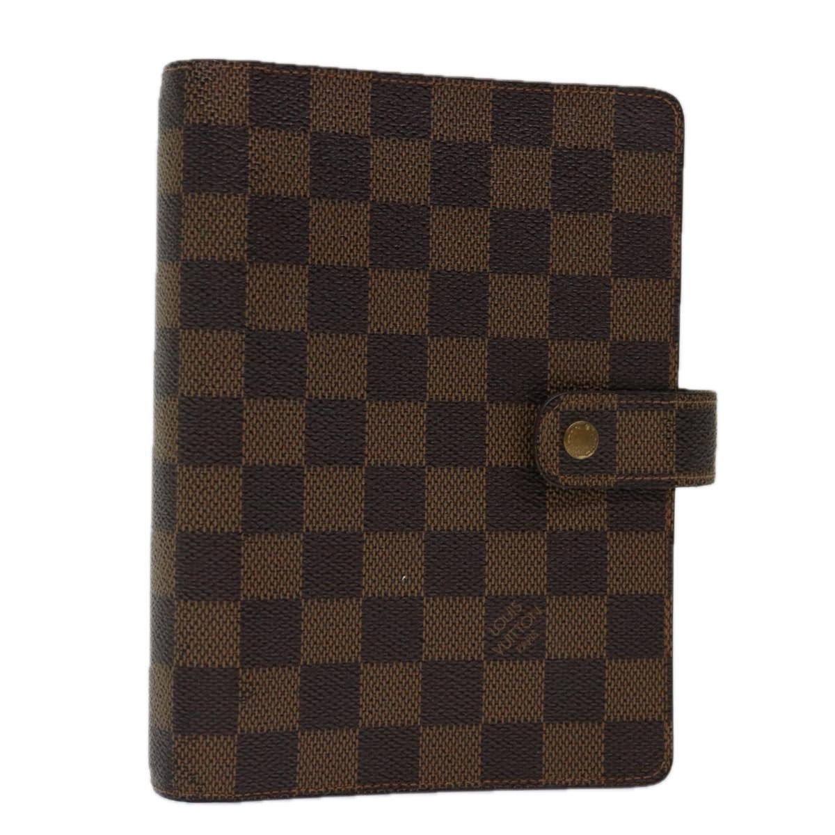 LOUIS VUITTON Damier Ebene Agenda MM Day Planner Cover R20240 LV 69800
