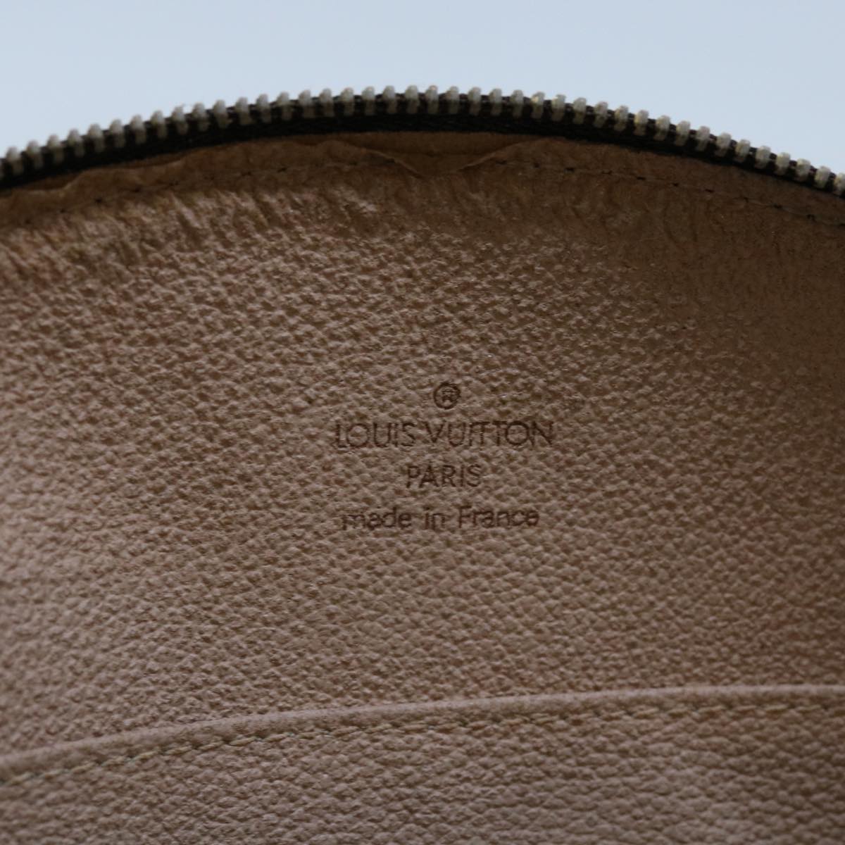 LOUIS VUITTON Monogram Trousse Demi Ronde Cosmetic Pouch M47520 LV 69807