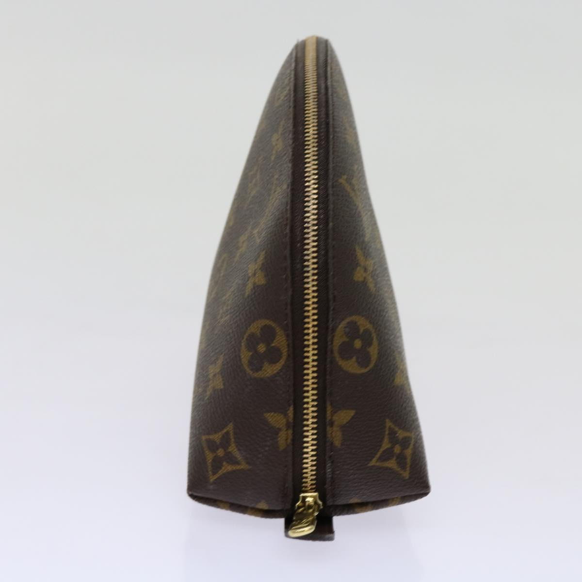 LOUIS VUITTON Monogram Trousse Demi Ronde Cosmetic Pouch M47520 LV 69807
