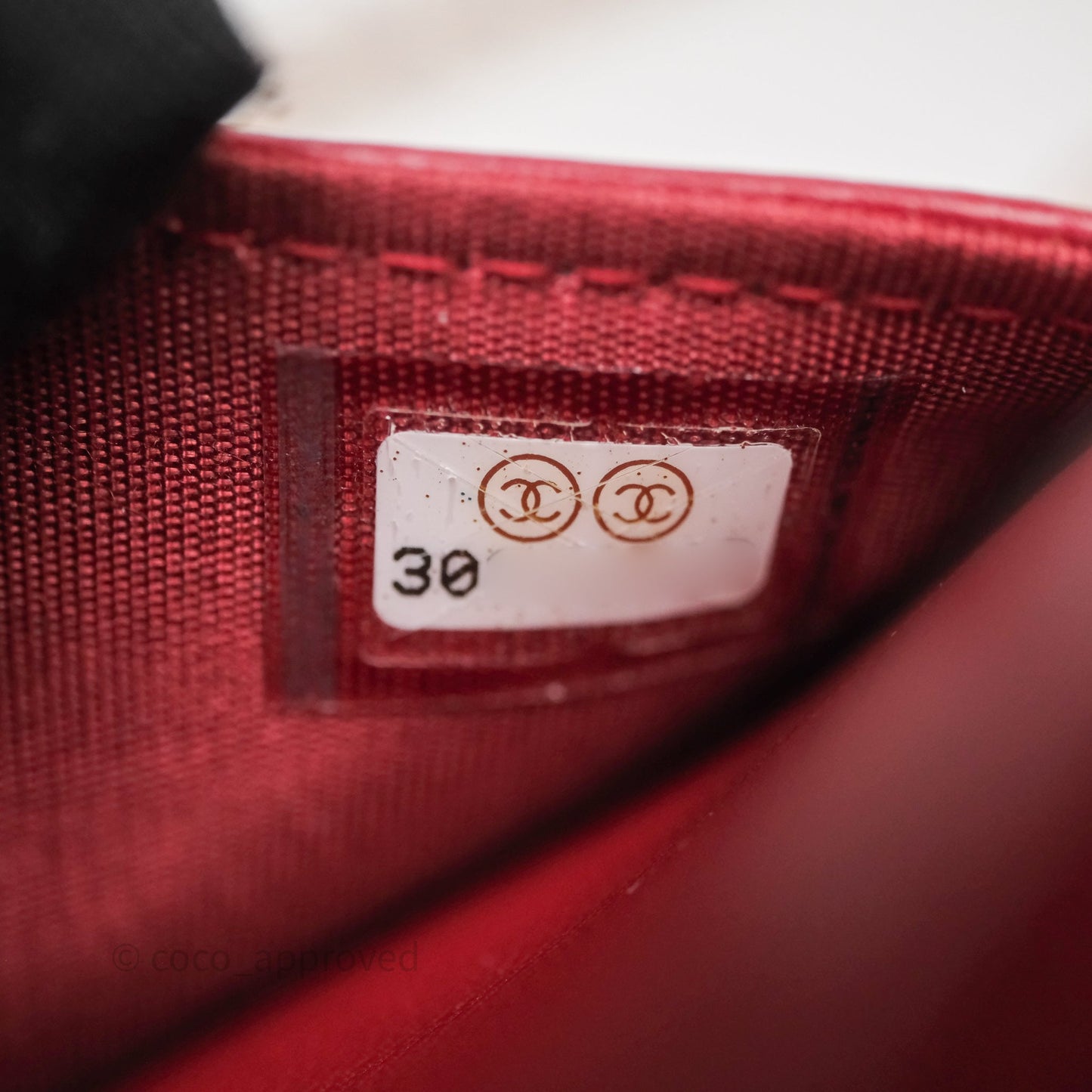 Chanel Wallet On Chain Red Calfskin Bag Gold hardware