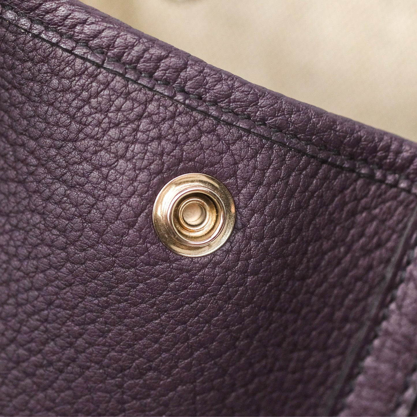 Hermes Garden Party 36 Veau Negonda 59 Raisin Palladium Hardware