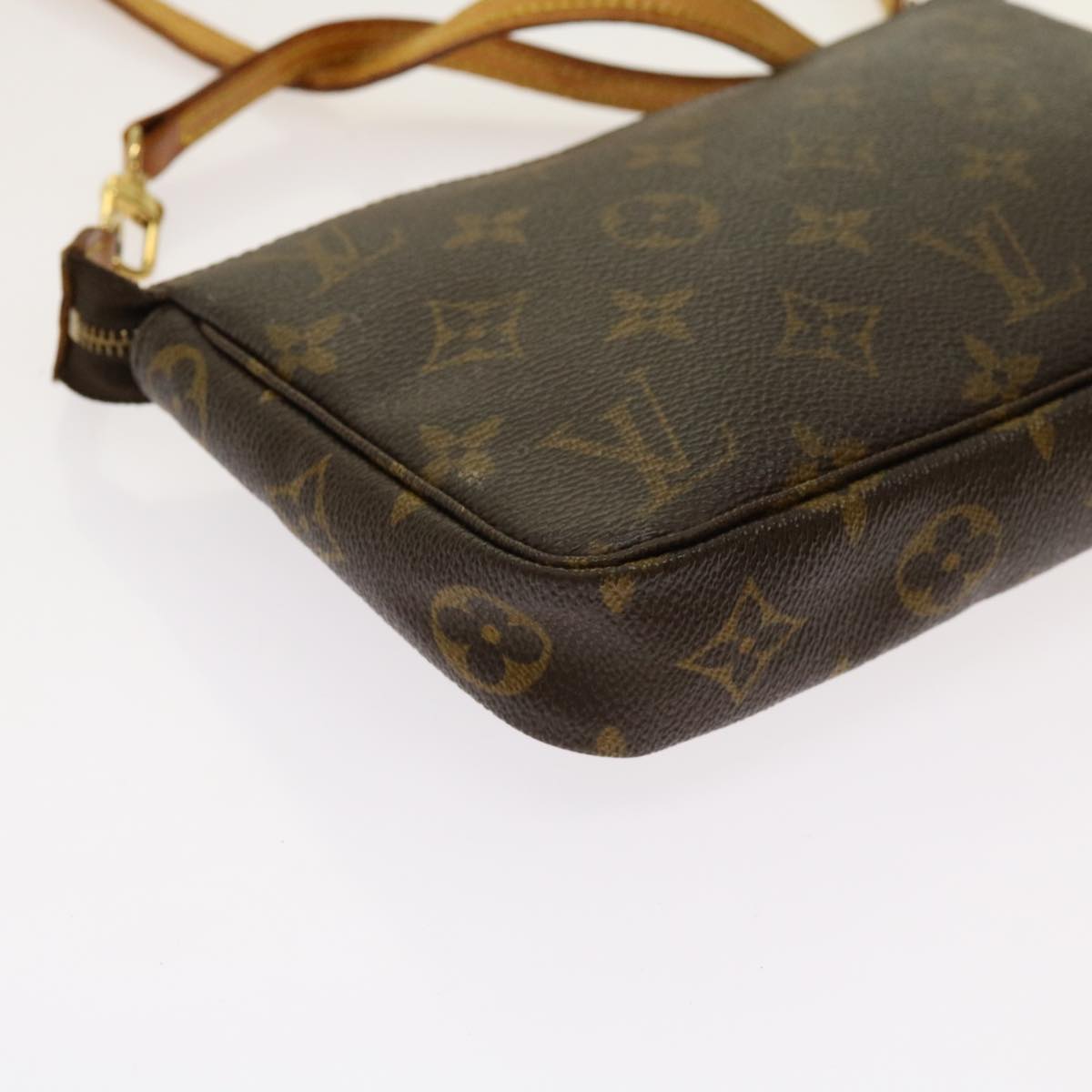 LOUIS VUITTON Monogram Pochette Accessoires Pouch M51980 LV 69825