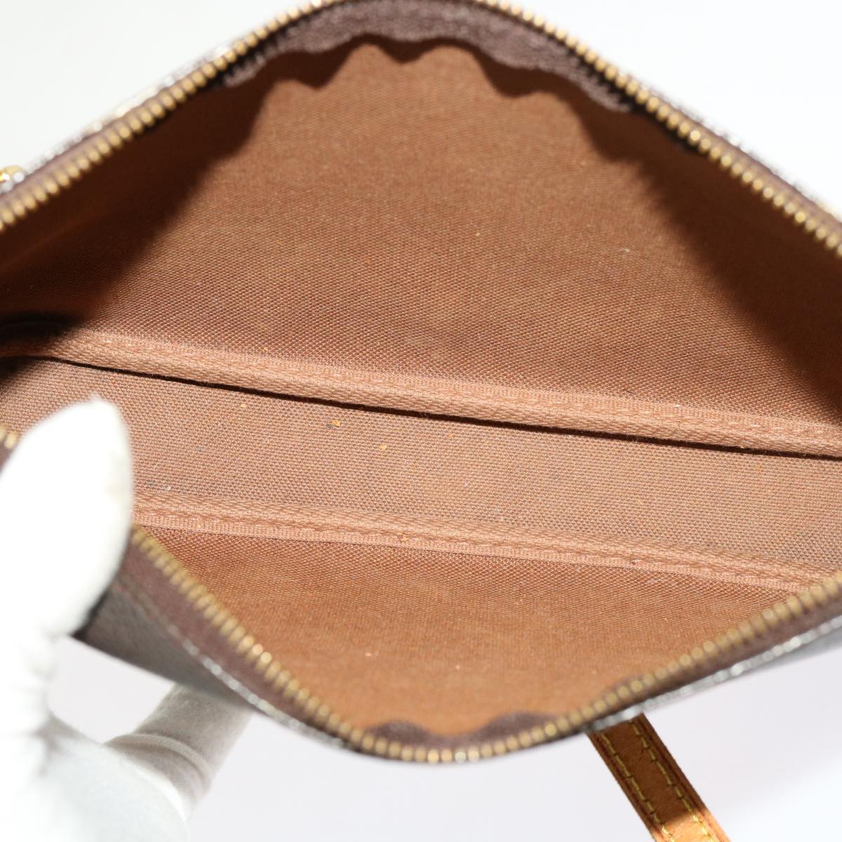 LOUIS VUITTON Monogram Pochette Accessoires Pouch M51980 LV 69825