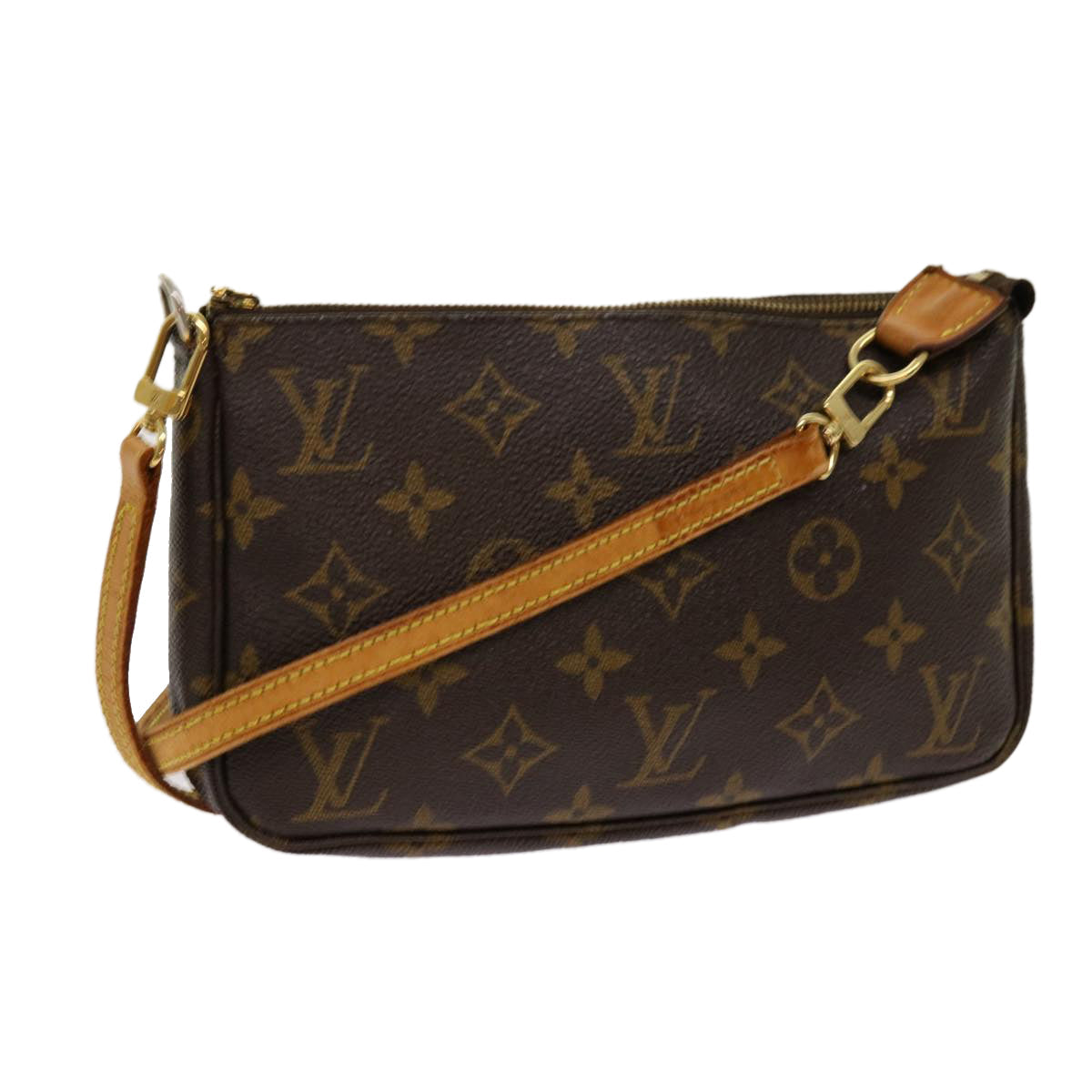 LOUIS VUITTON Monogram Pochette Accessoires Pouch M51980 LV 69825