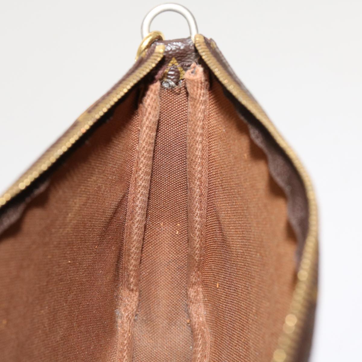 LOUIS VUITTON Monogram Pochette Accessoires Pouch M51980 LV 69825