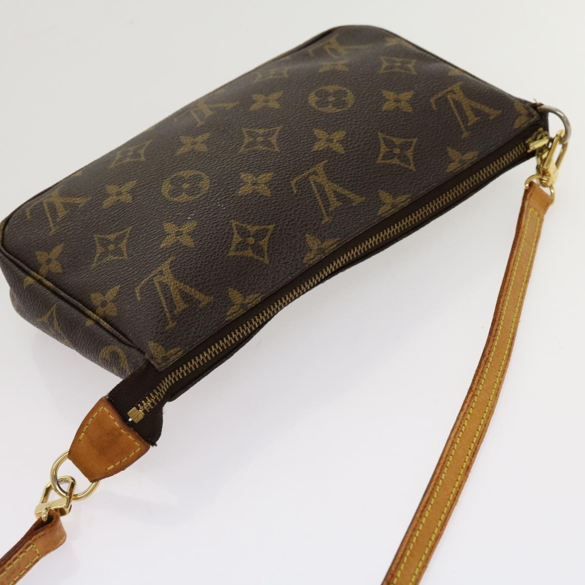LOUIS VUITTON Monogram Pochette Accessoires Pouch M51980 LV 69825