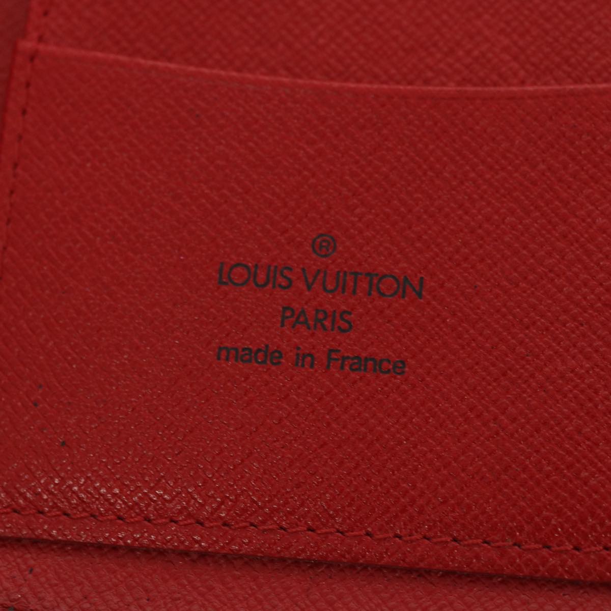 LOUIS VUITTON Epi Agenda Geode Wallet Red M63877 LV 69833