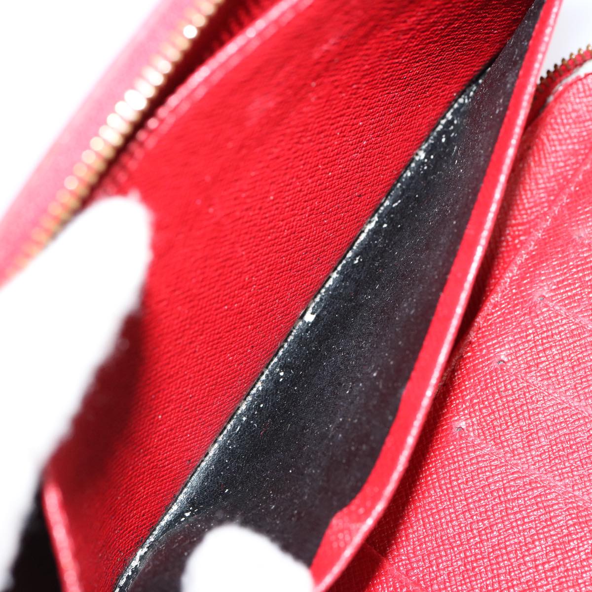 LOUIS VUITTON Epi Agenda Geode Wallet Red M63877 LV 69833