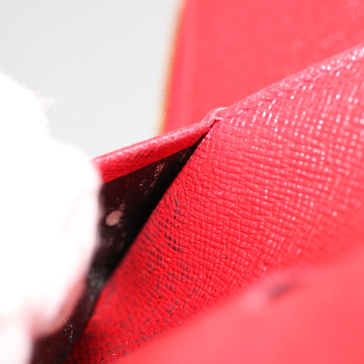 LOUIS VUITTON Epi Agenda Geode Wallet Red M63877 LV 69833