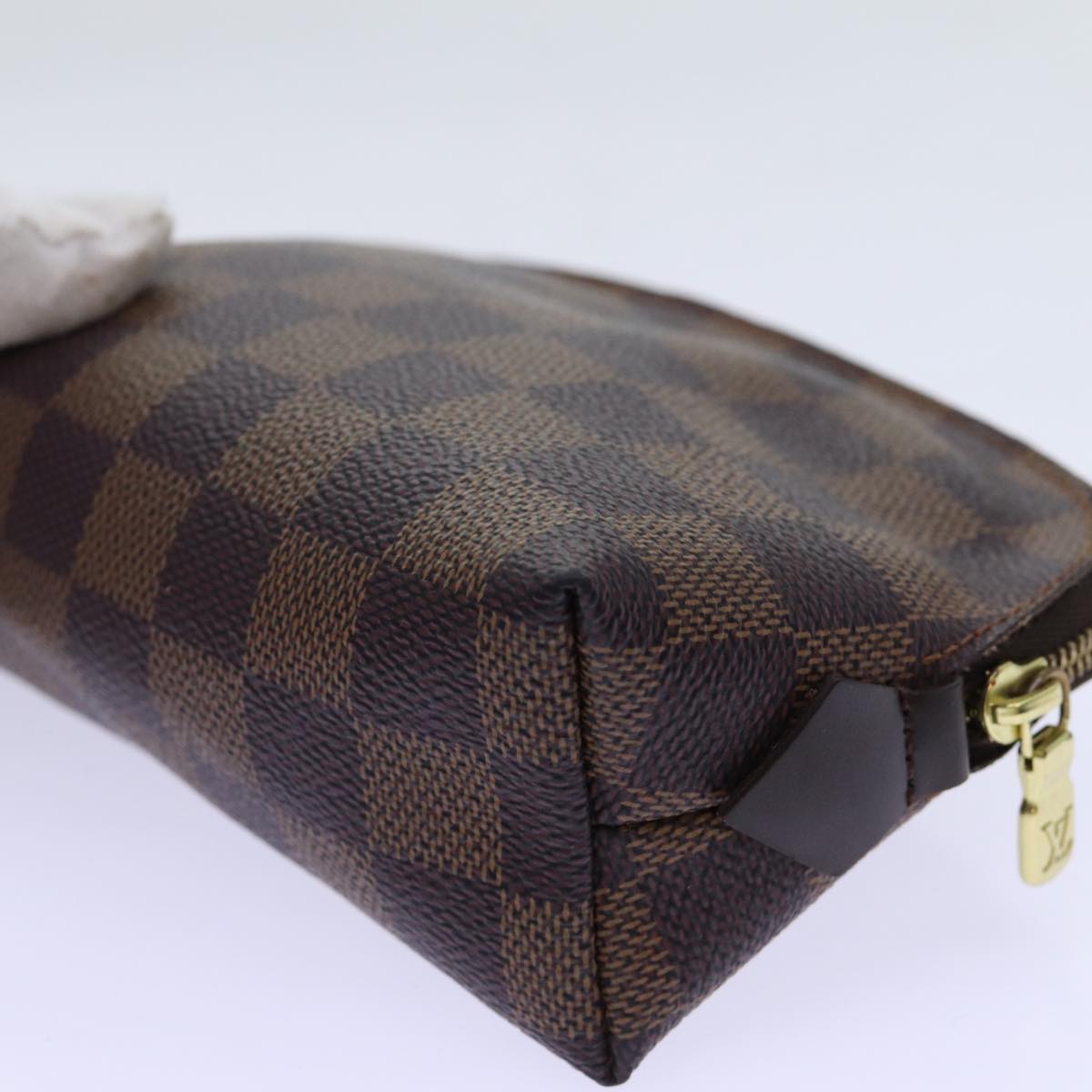 LOUIS VUITTON Damier Ebene Pochette Cosmetic PM Pouch N47516 LV 69835