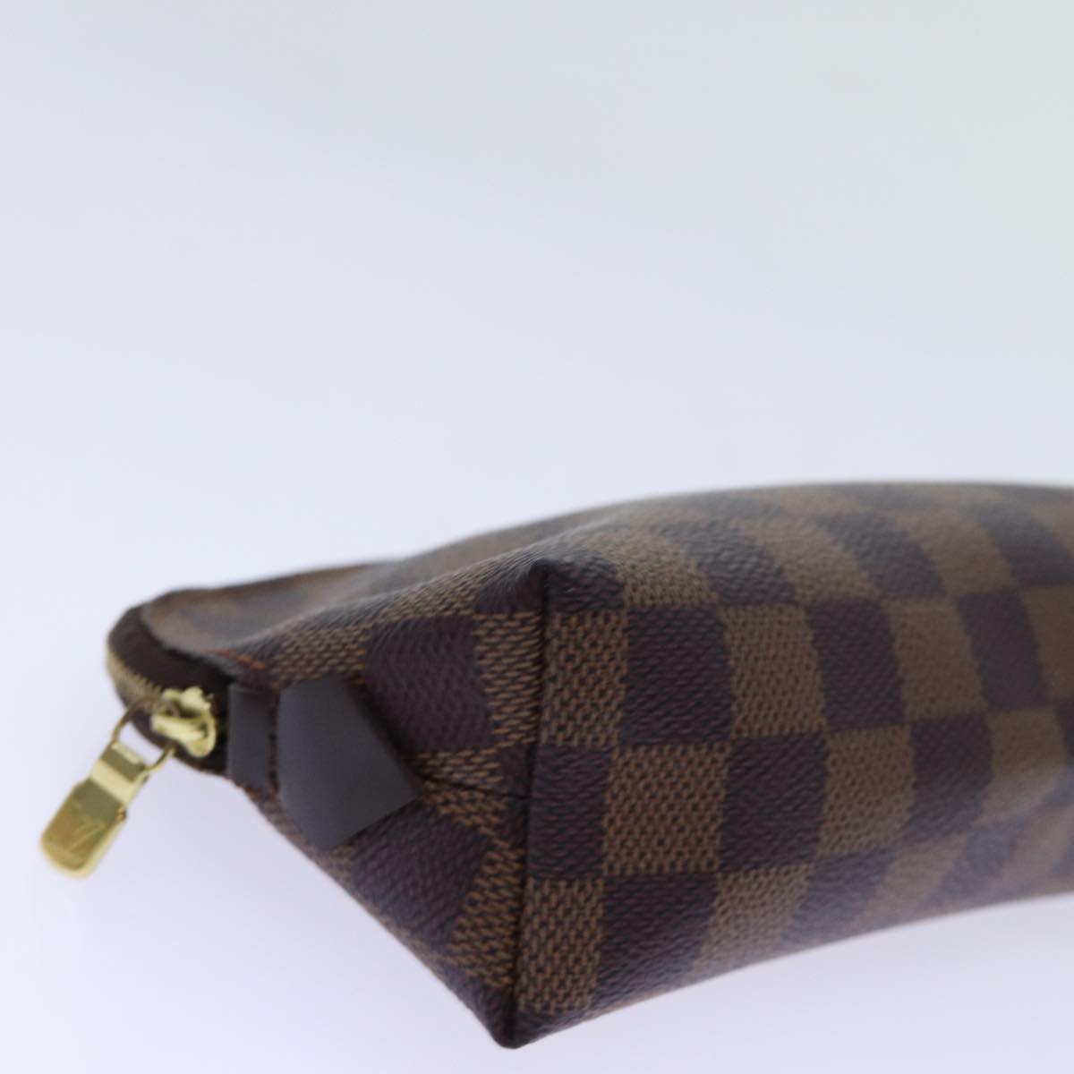 LOUIS VUITTON Damier Ebene Pochette Cosmetic PM Pouch N47516 LV 69835