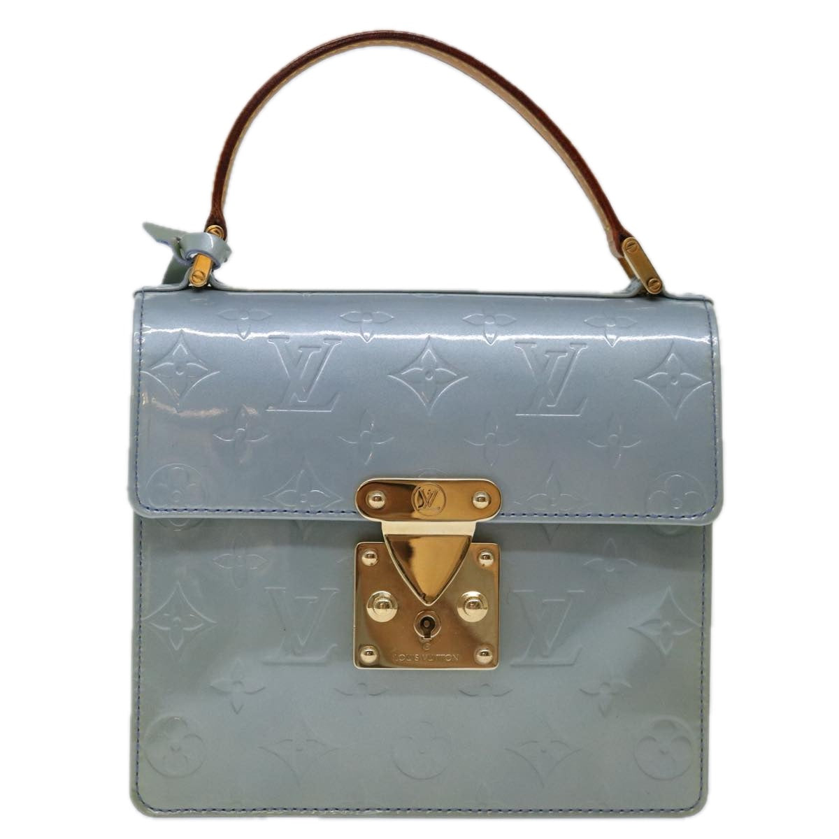 LOUIS VUITTON Monogram Vernis Spring Street Hand Bag Lavande M91216 69847