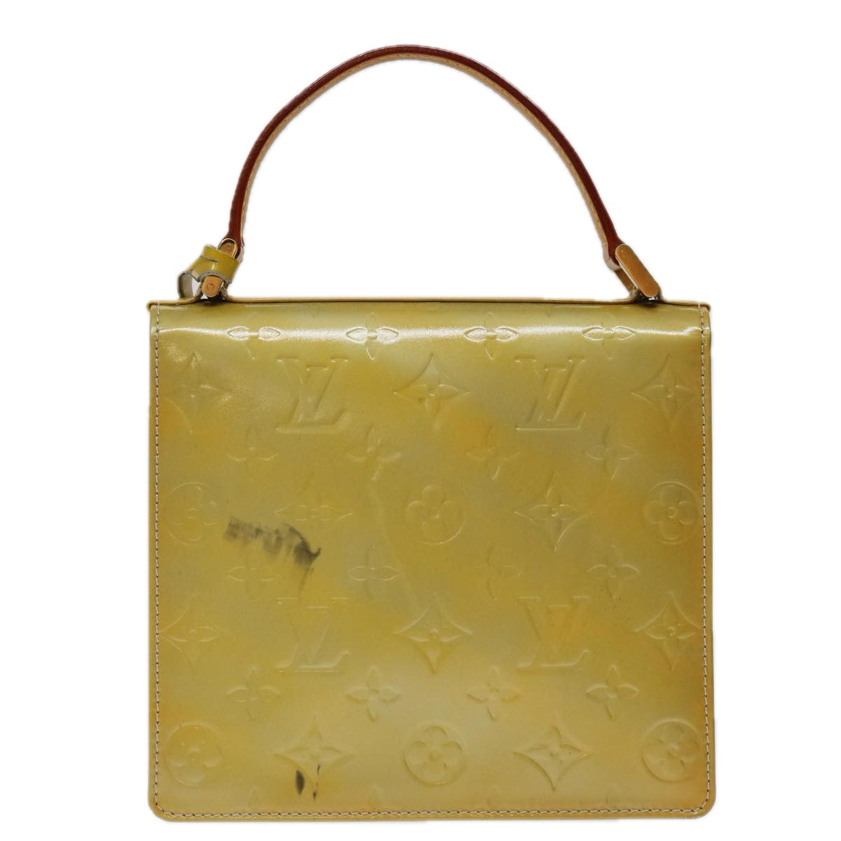 LOUIS VUITTON Monogram Vernis Spring street Hand Bag Gris M91029 LV 69848