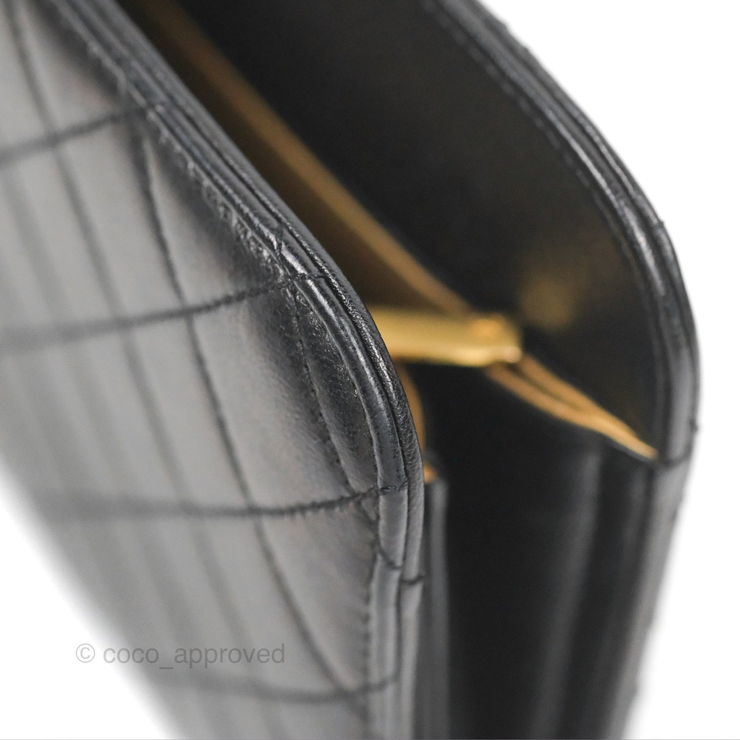 Chanel Coco Midnight Clutch Black Lambskin Gold Hardware
