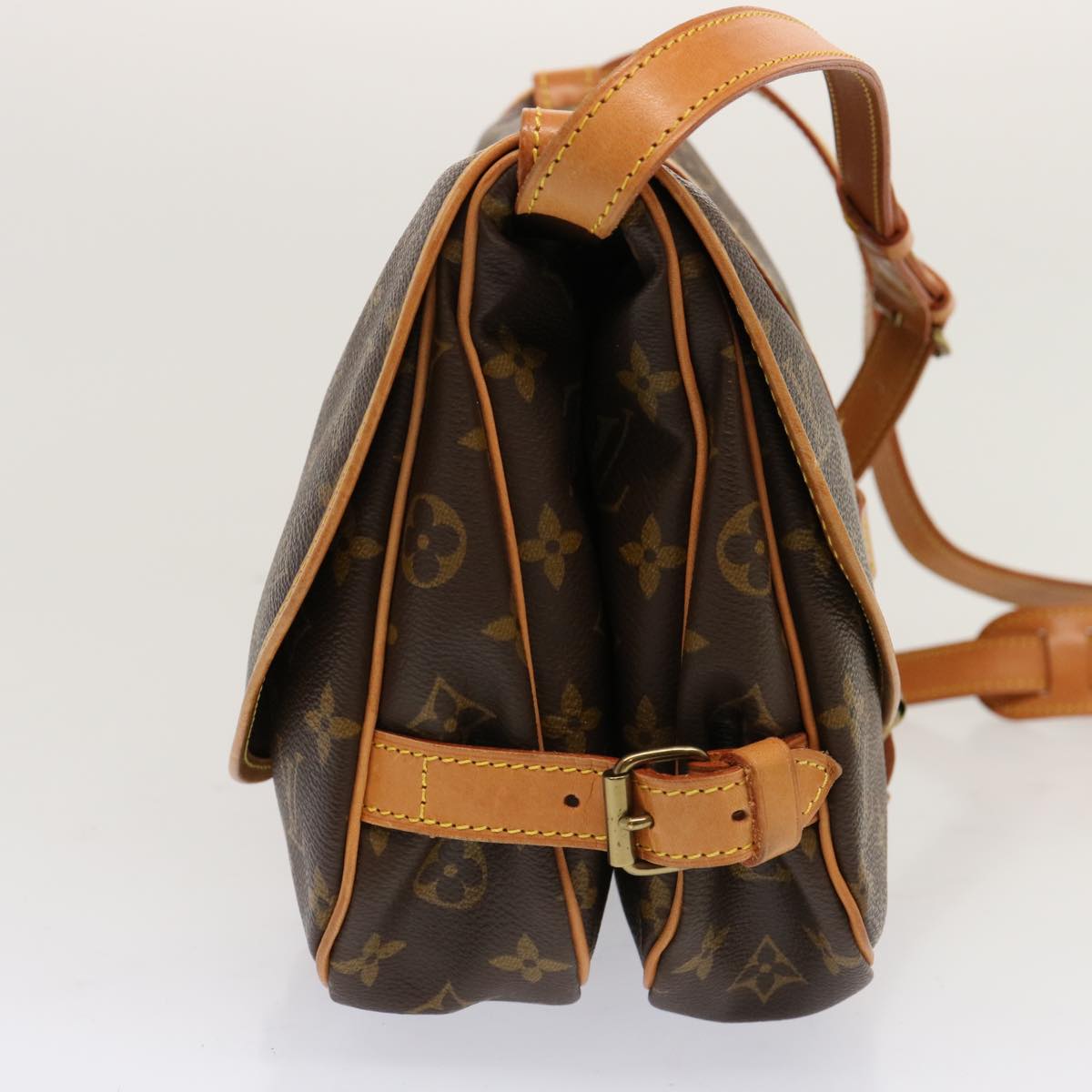 LOUIS VUITTON Monogram Saumur 30 Shoulder Bag M42256 LV 69874A