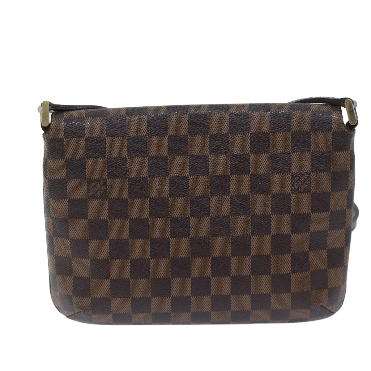 LOUIS VUITTON Damier Ebene Musette Tango Shoulder Bag N51301 LV 69876