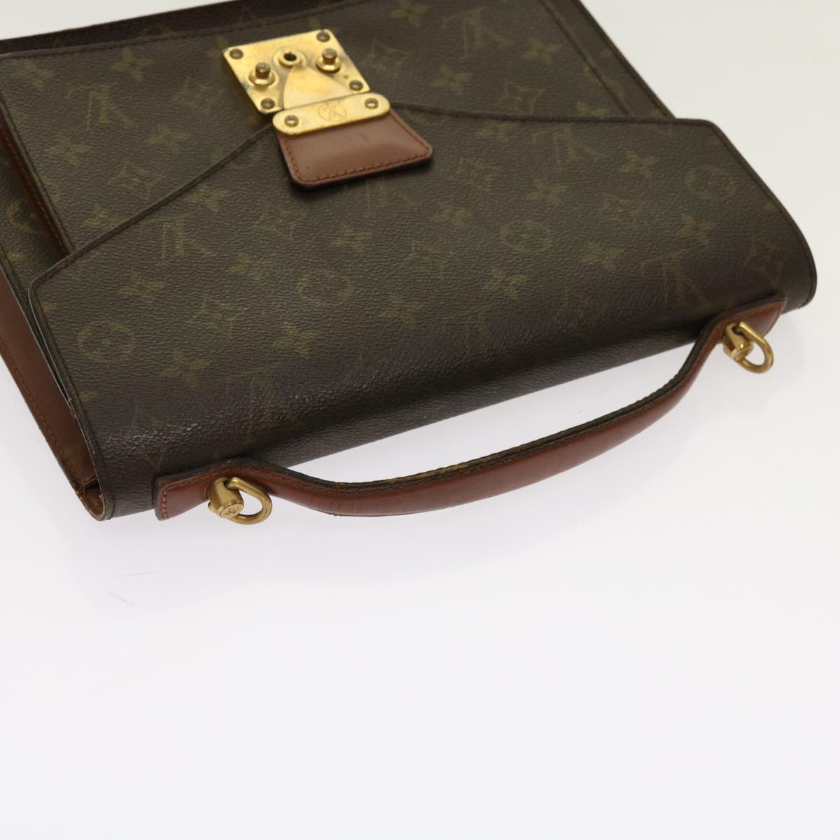LOUIS VUITTON Monogram Monceau 28 Hand Bag 2way M51185 LV 69888