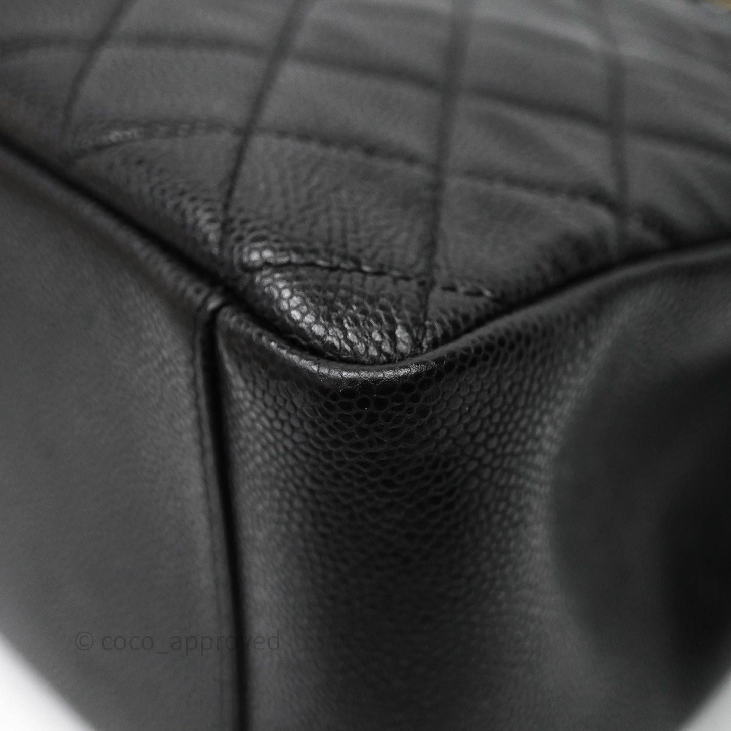 Chanel GST Black Caviar Gold Hardware