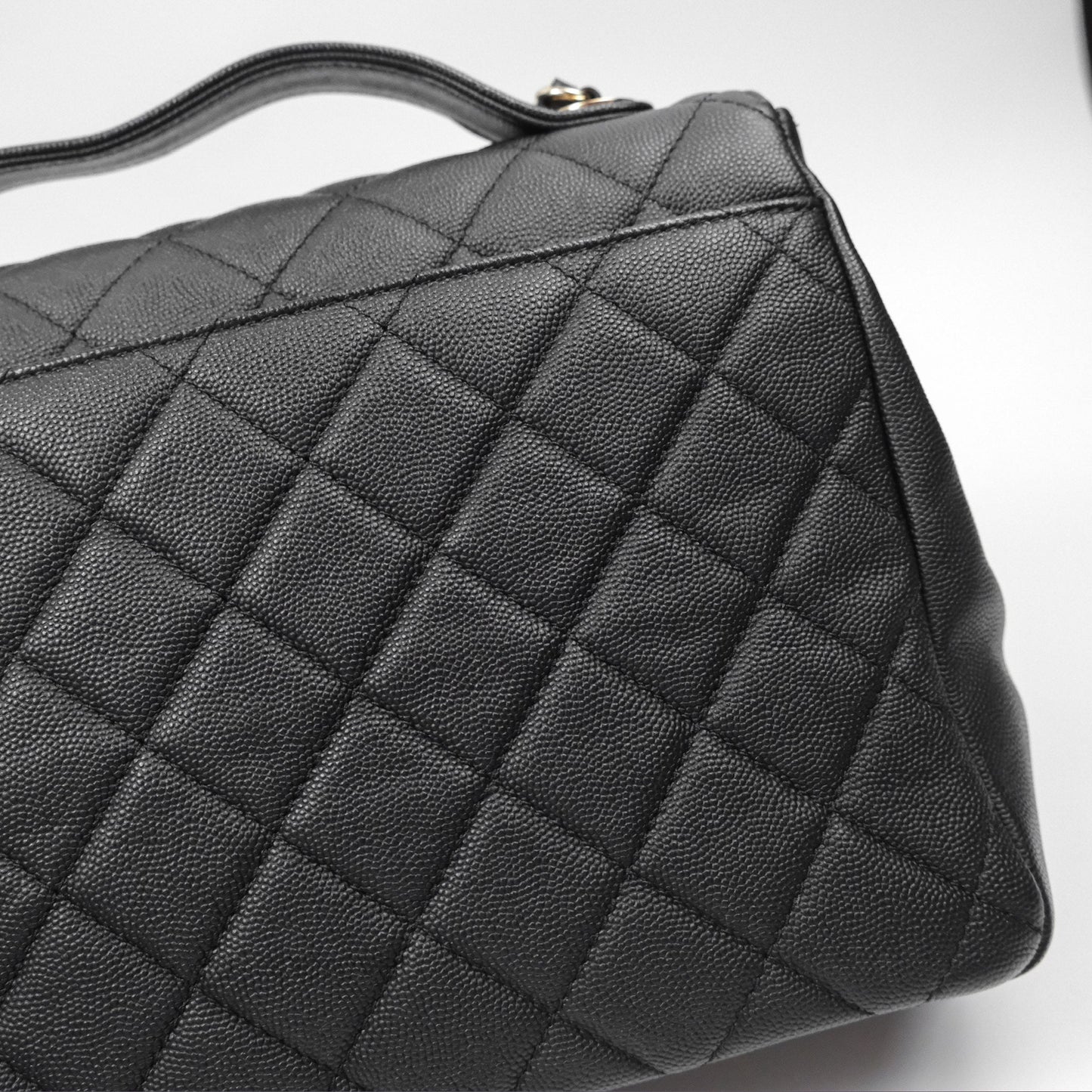 Chanel Quilted Large Business Affinity Flap Black Caviar Gold Hardware