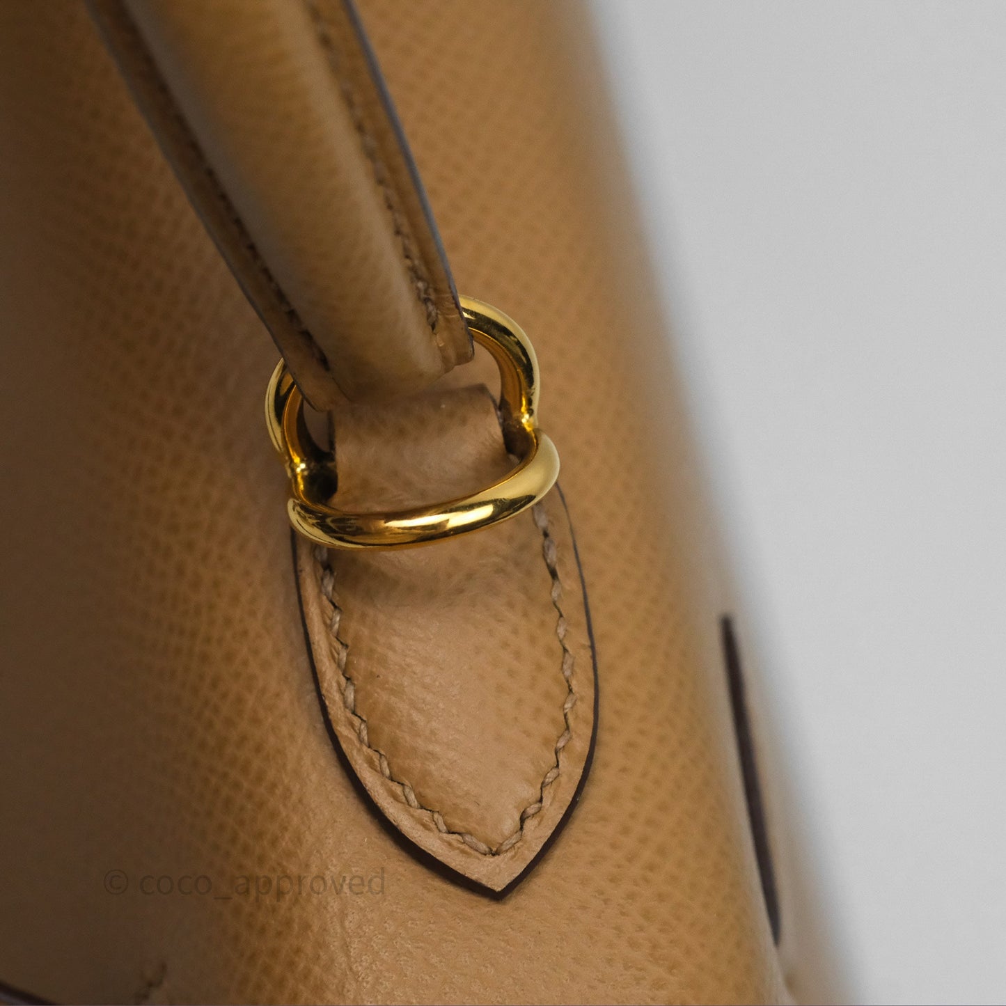 Hermès Sellier Kelly 25 Chai 0M Epsom Gold Hardware
