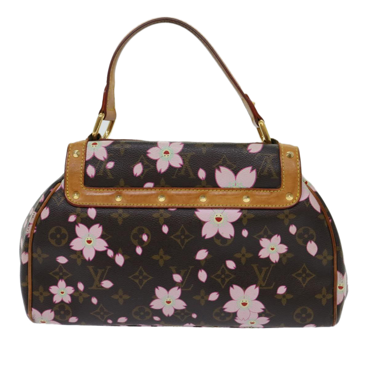 LOUIS VUITTON Monogram Cherry Blossom Sac Retro PM Hand Bag M92012 69900