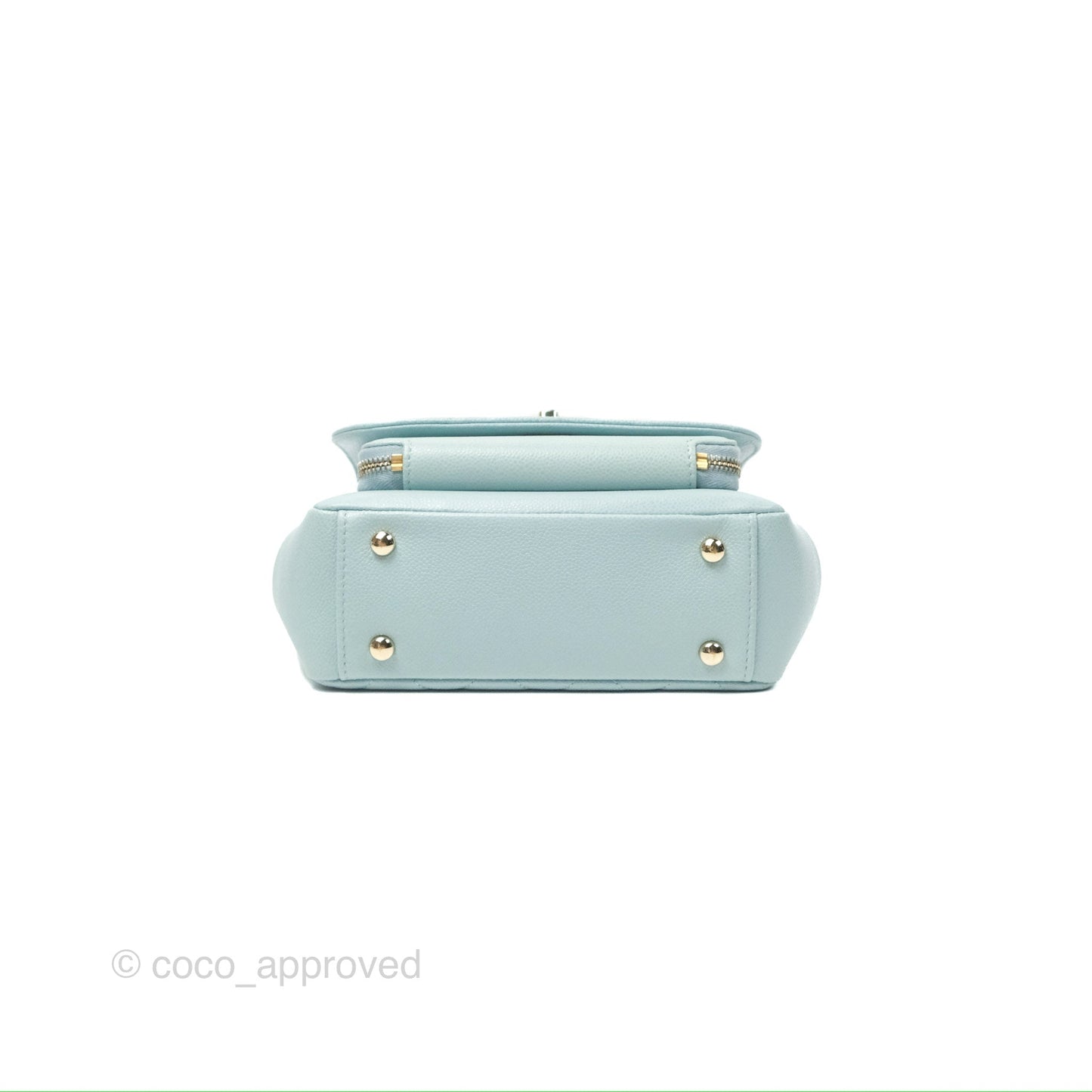 Chanel Quilted Small Business Affinity Flap Blue Caviar Gold Hardware