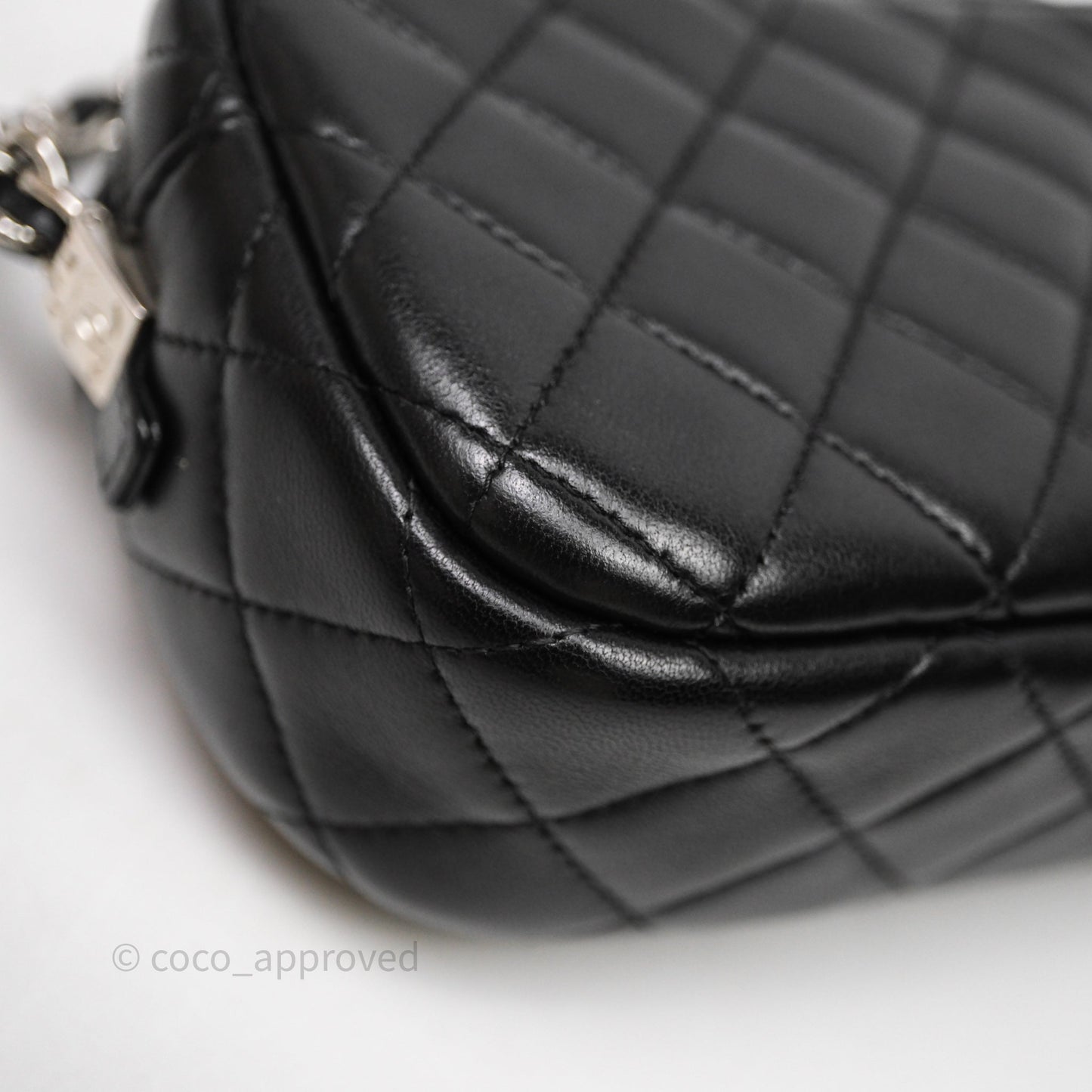 Chanel Camera Case Bag Lambskin Silver Hardware