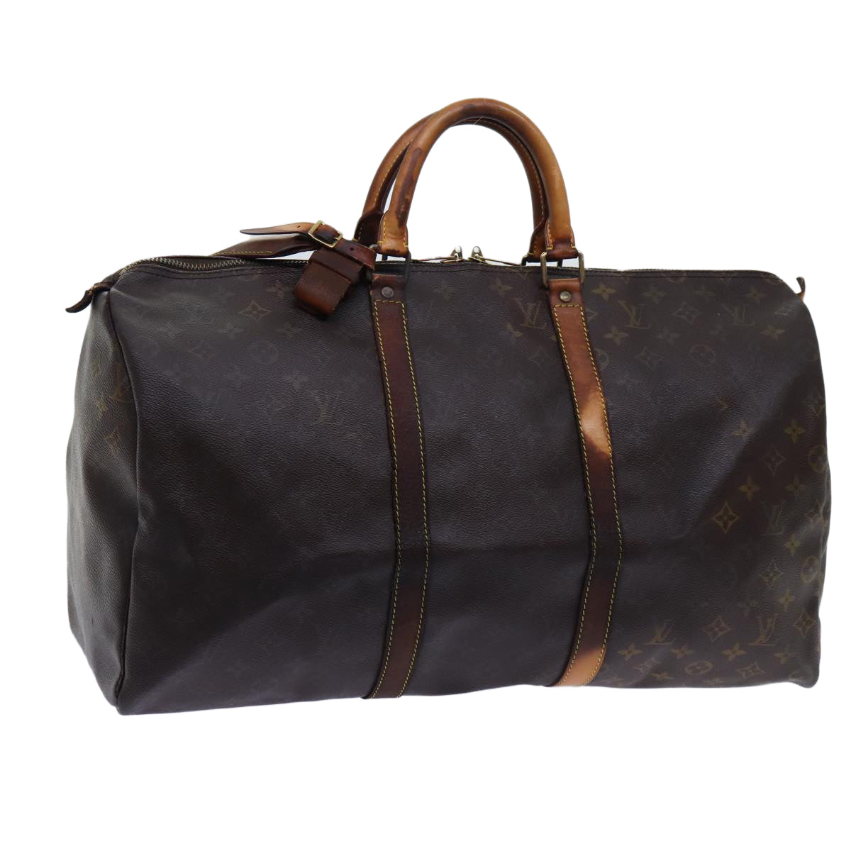 LOUIS VUITTON Monogram Keepall 50 Boston Bag M41426 LV 69911