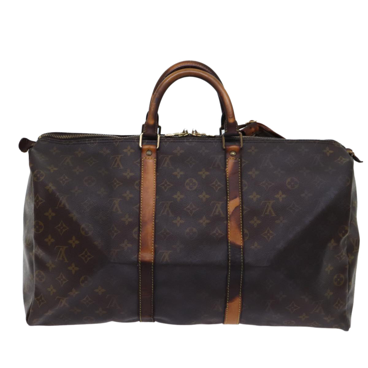 LOUIS VUITTON Monogram Keepall 50 Boston Bag M41426 LV 69911