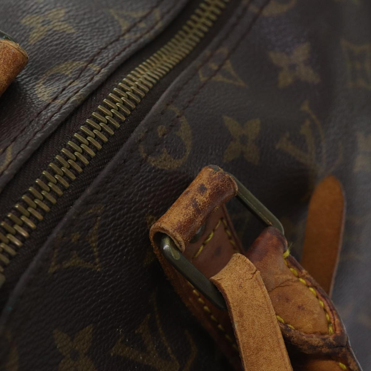 LOUIS VUITTON Monogram Keepall Bandouliere 50 Boston Bag M41416 LV 69916