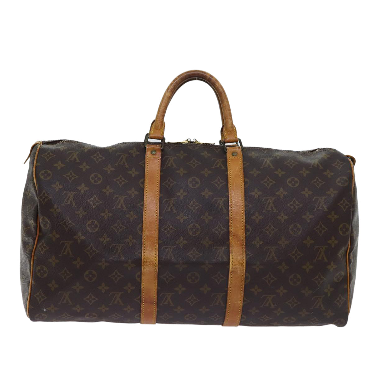 LOUIS VUITTON Monogram Keepall 50 Boston Bag M41426 LV 69918