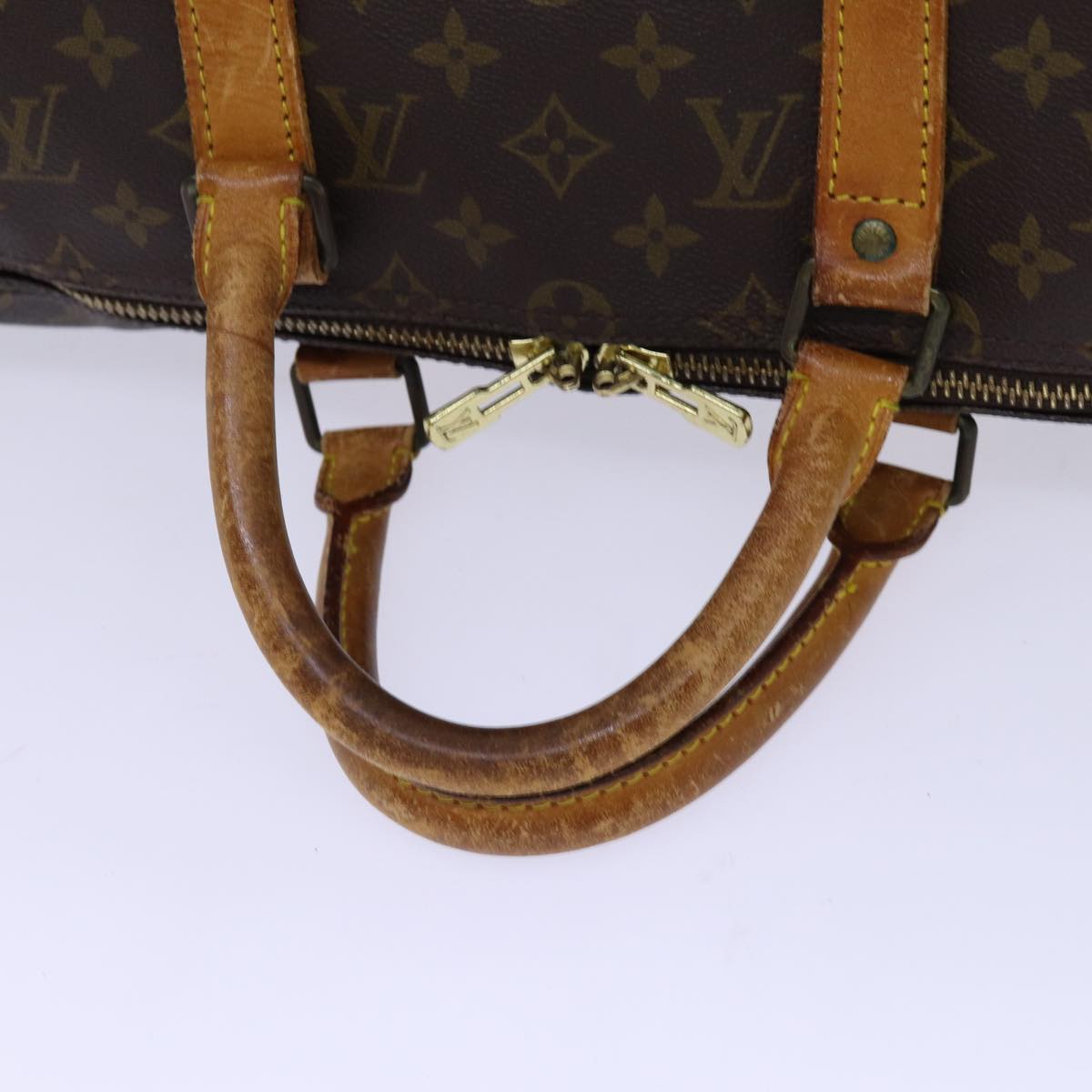 LOUIS VUITTON Monogram Keepall 50 Boston Bag M41426 LV 69918