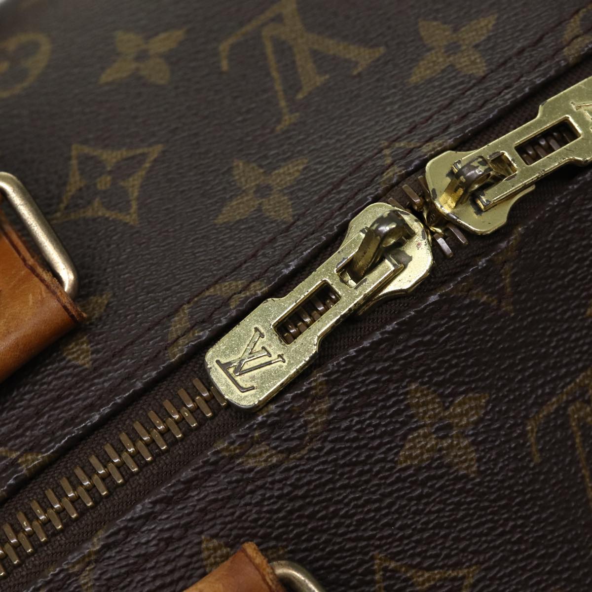 LOUIS VUITTON Monogram Keepall 55 Boston Bag M41424 LV 69921