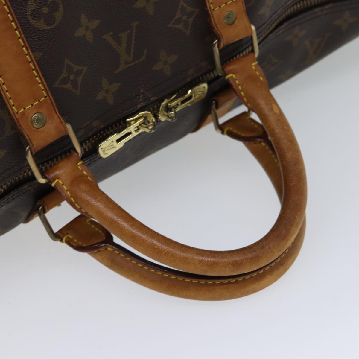 LOUIS VUITTON Monogram Keepall 55 Boston Bag M41424 LV 69921