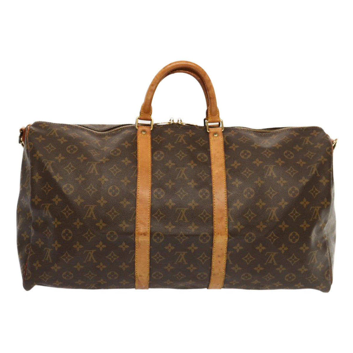 LOUIS VUITTON Monogram Keepall Bandouliere 55 Boston Bag M41414 LV 69922