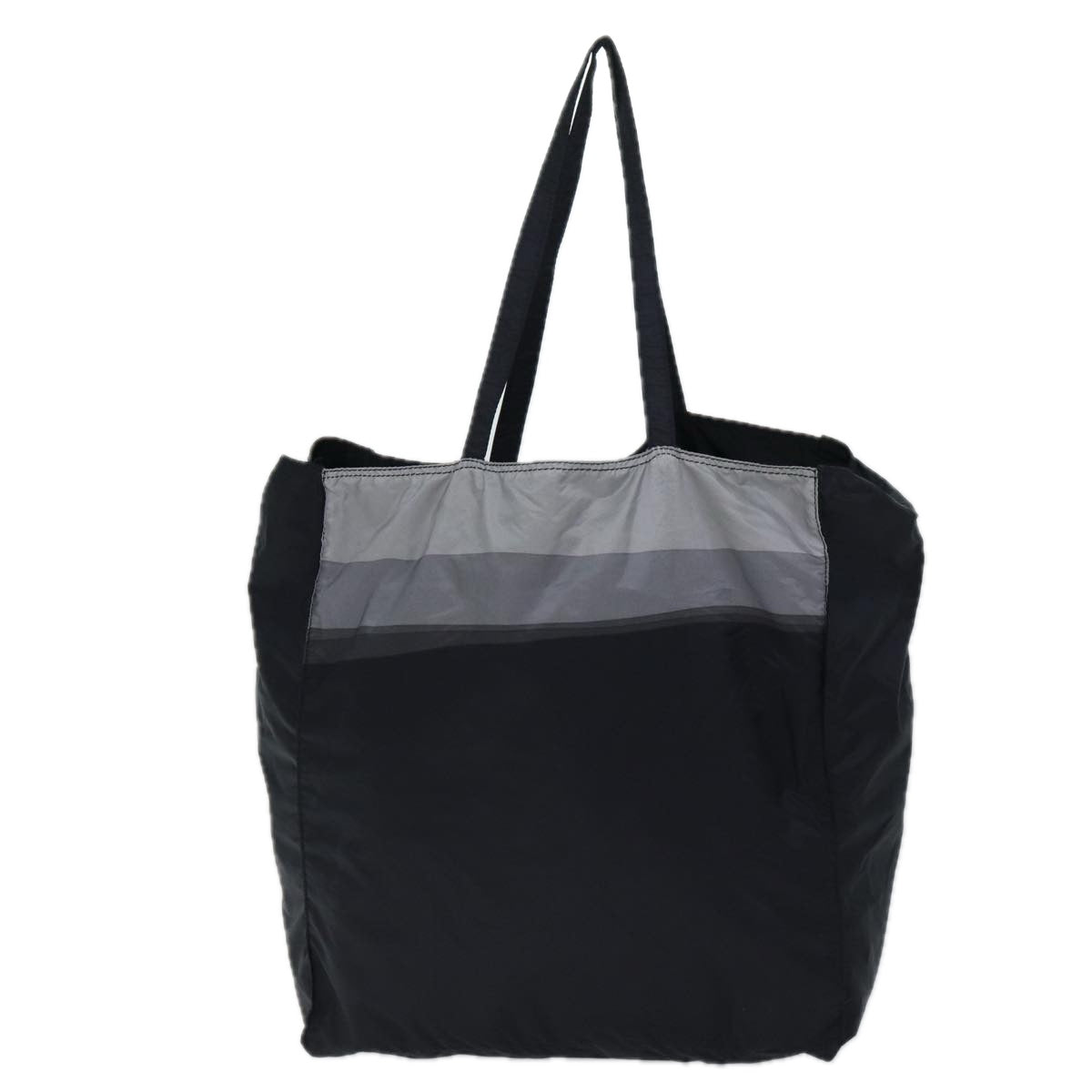 Luxury PradaTote Bag Nylon Black Gray 69946