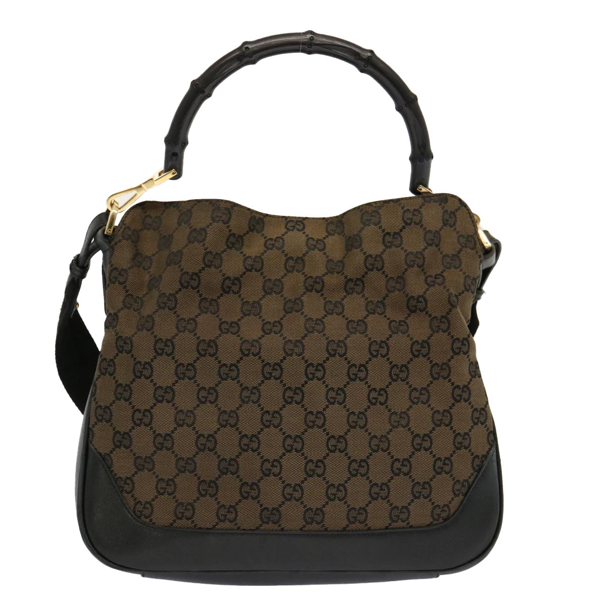 Luxury Gucci Trending 2025 Bamboo GG Canvas Shoulder Bag 2way Brown 001 4095  69948