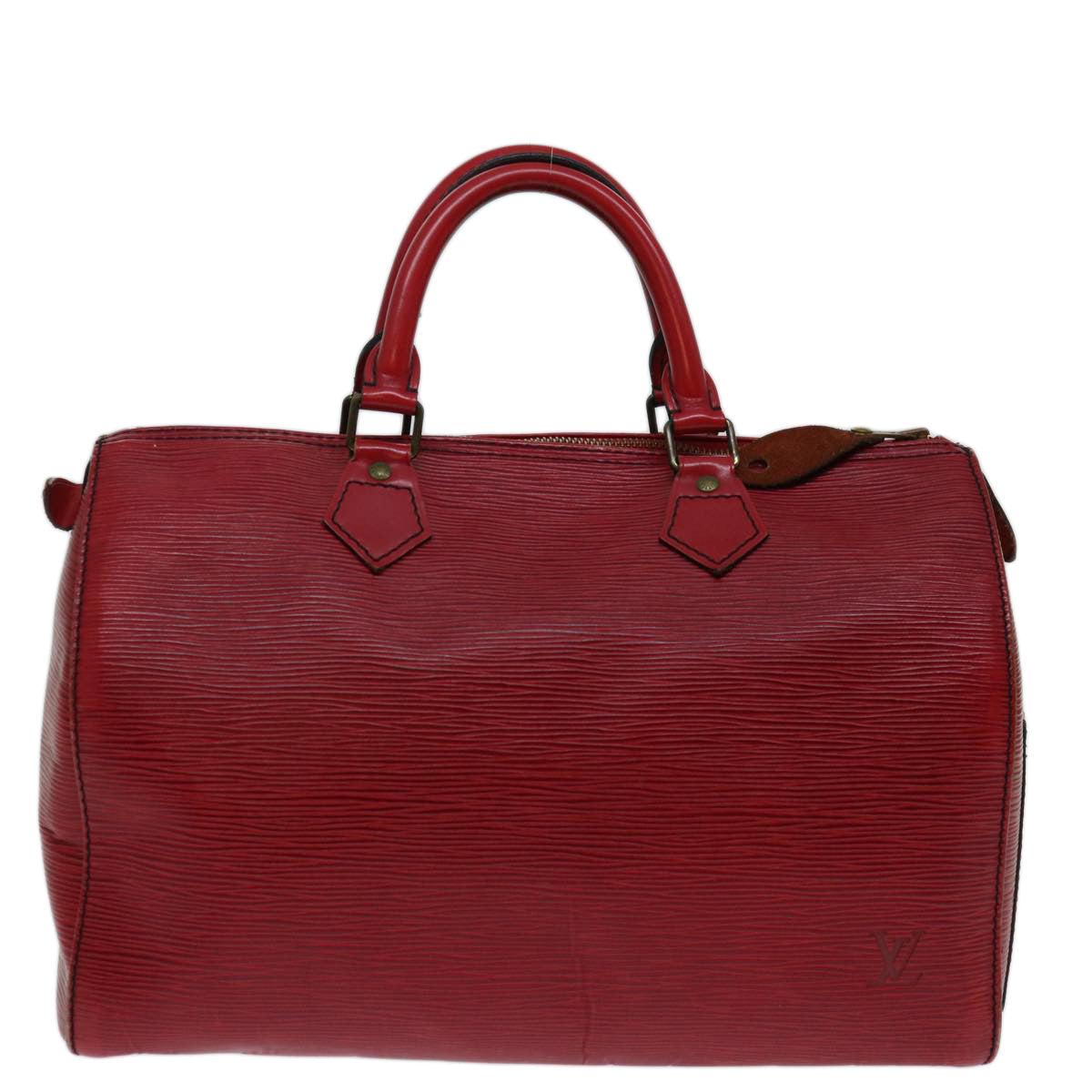 LOUIS VUITTON Epi Speedy 30 Hand Bag Castilian Red M43007 LV 69985