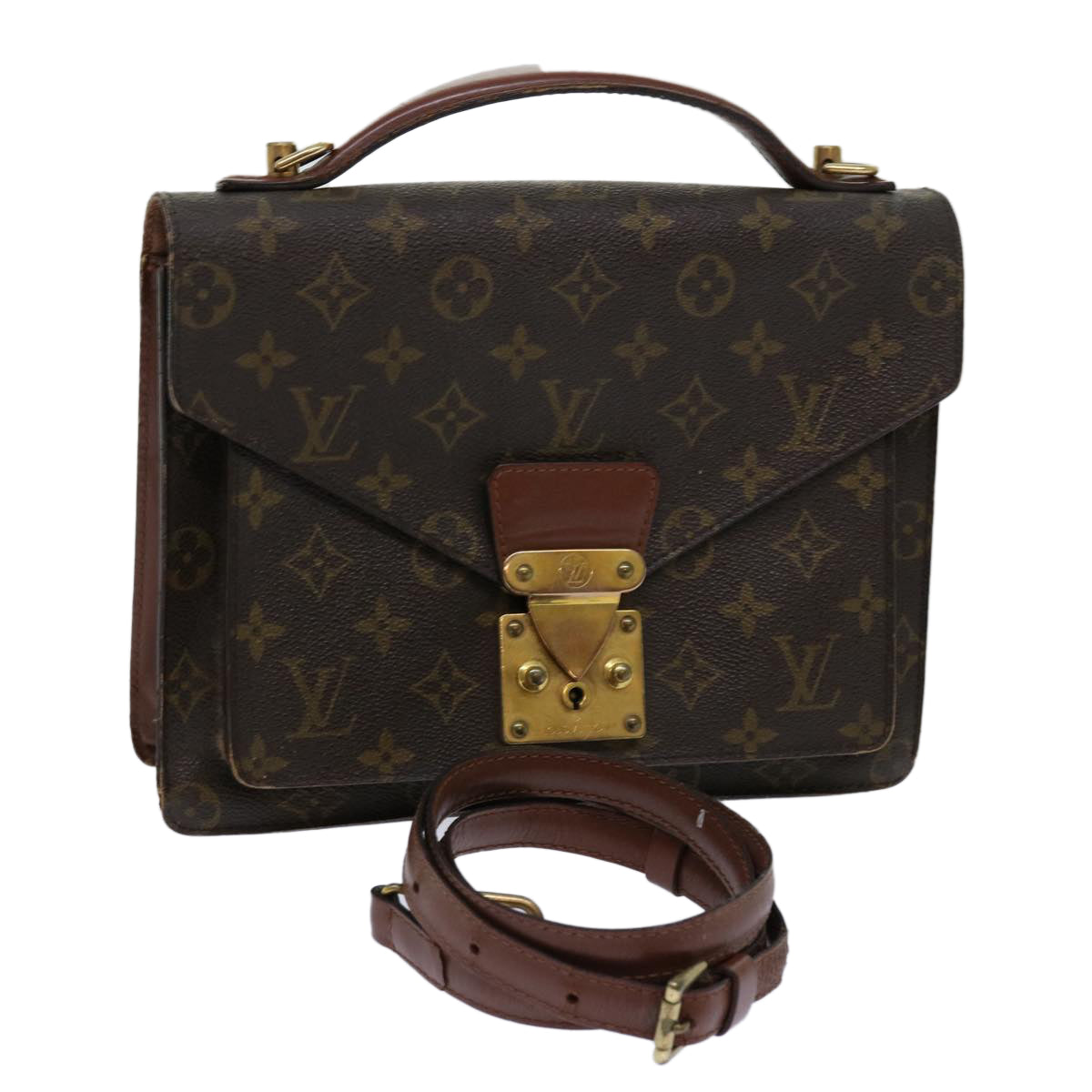 LOUIS VUITTON Monogram Monceau 26 Shoulder Bag 2way M51187 LV 69987